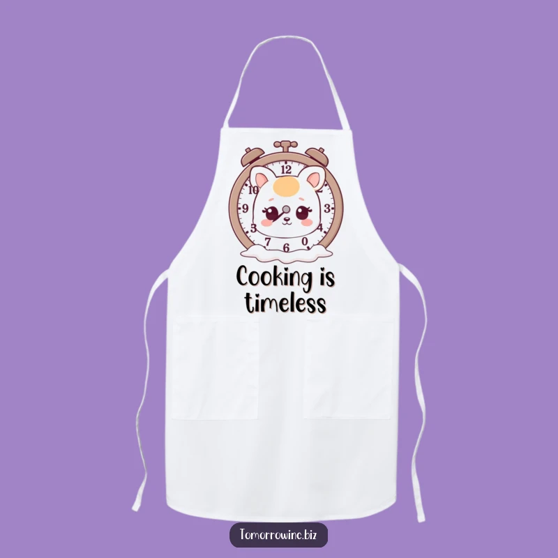 Funny Melting Clock Animal Apron: Cook with Dreamy Humor and Style