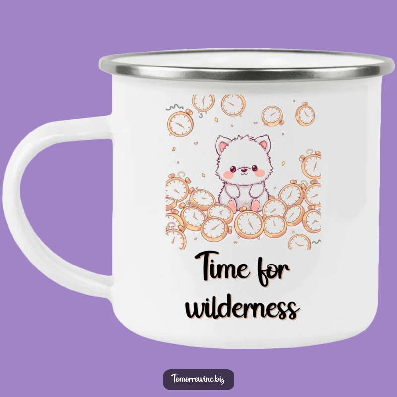 Funny Fuzzy Animal Camping Mug: Time Warp Adventures - Hilarious Gift!