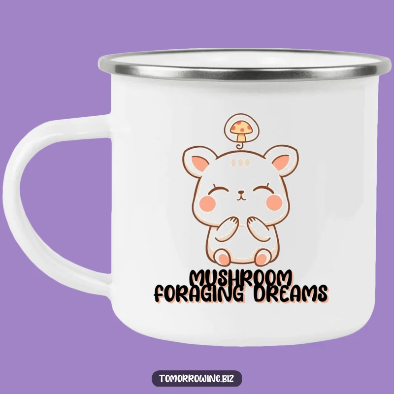 Funny Happy Animal Camping Mug: Mushroom Dreams - Hilarious Gift!
