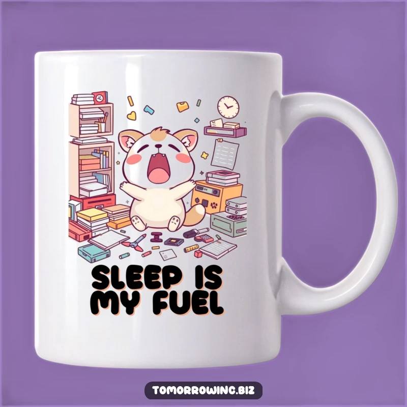 Funny Yawning Animal Task Mug: Perfect Gift for Overwhelmed but Happy Souls