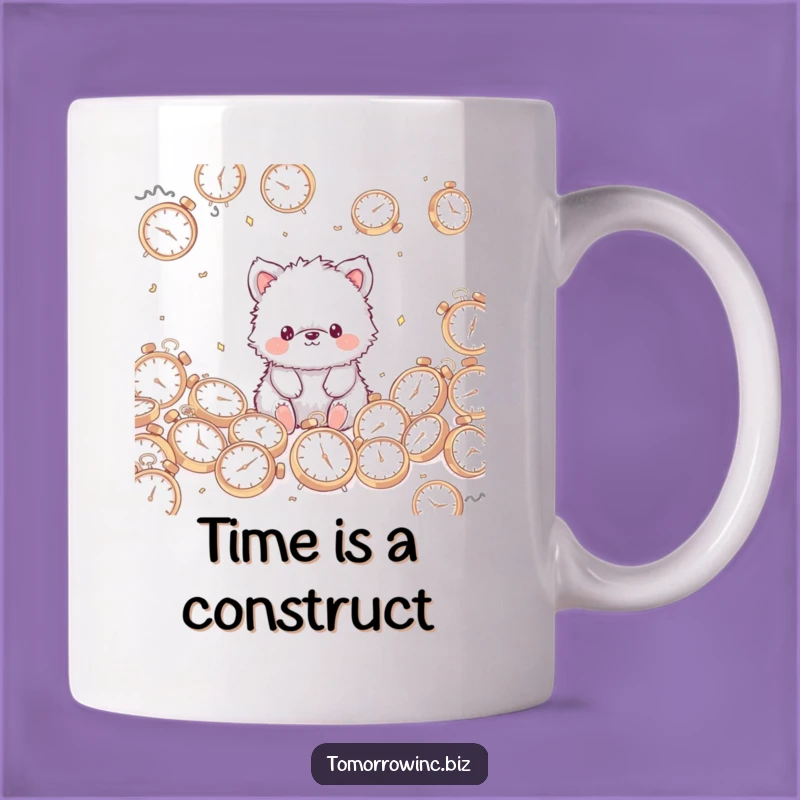 Funny Fuzzy Animal Mug: Lost in Time - A Hilarious Gift!