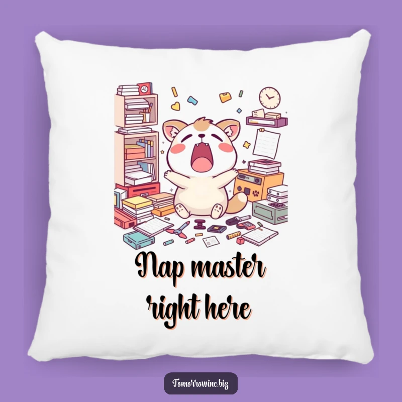 Funny Yawning Animal Task Pillow: Cozy Comfort for the Overwhelmed