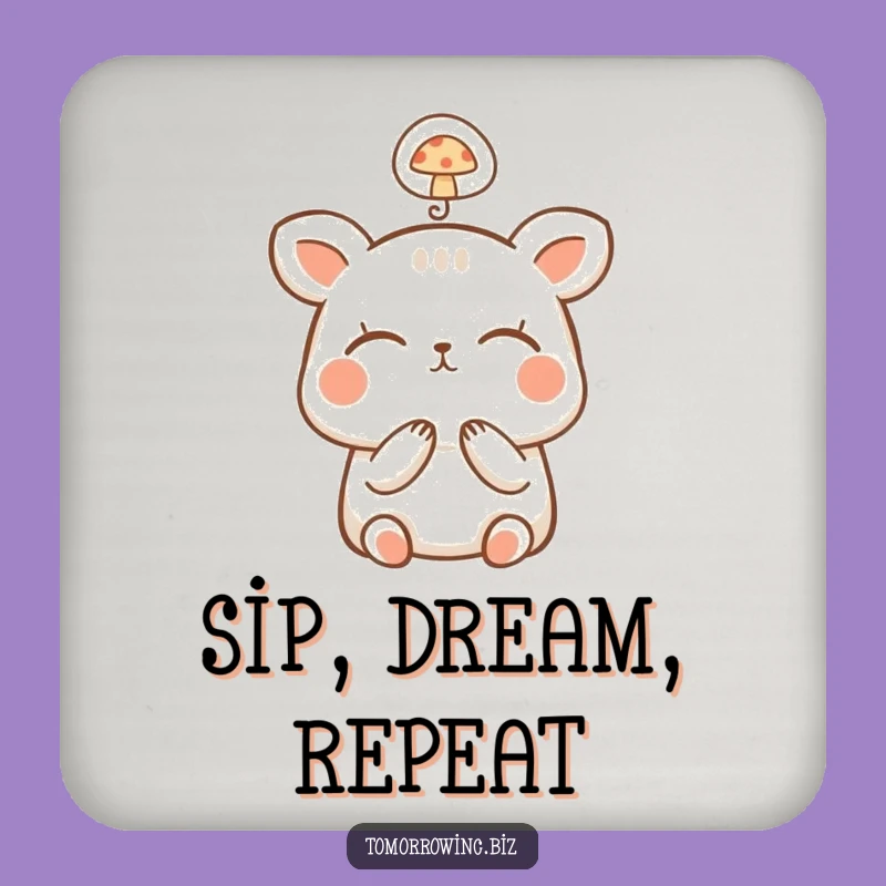 Funny Happy Animal Coaster: Protect Surfaces with Dreams - Gift!