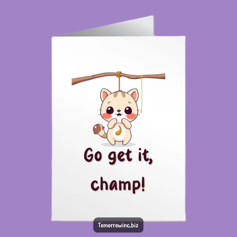 Free Printable Congrats Card: Playful Animal Fun, Humorous Downloadable Gift