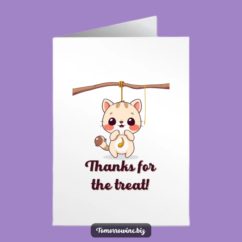 Free Printable Thank You Card: Playful Animal Gratitude, Funny Downloadable