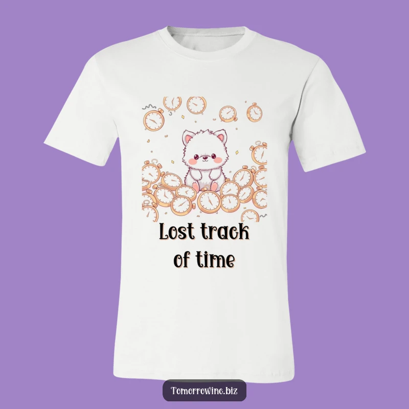 Funny Fuzzy Animal T-Shirt: Lost in Time - A Comedic Gift!