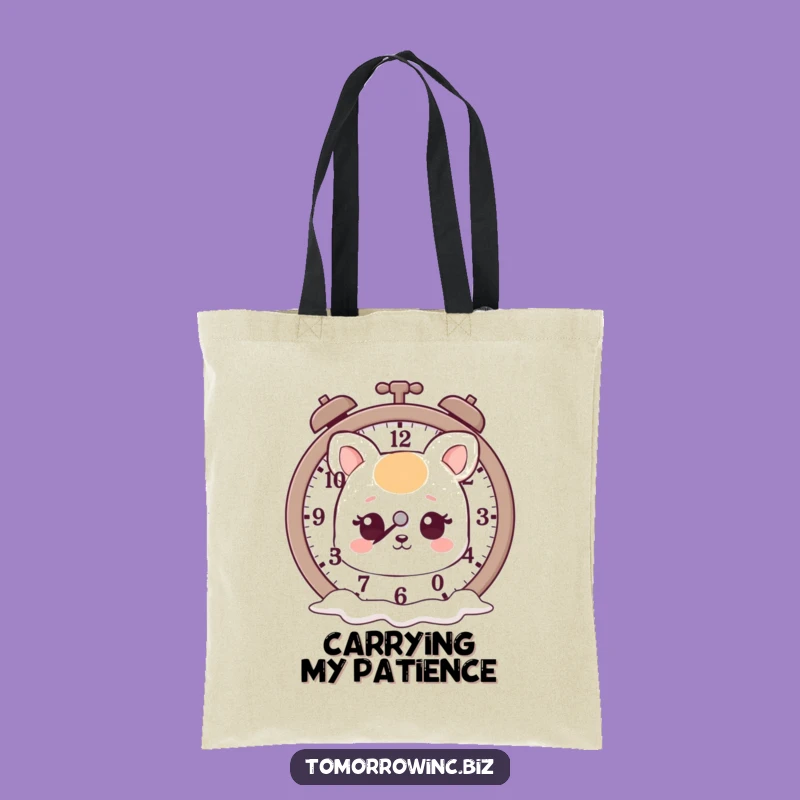 Funny Melting Clock Animal Tote Bag: Carry Your Dreams with Stylish Humor