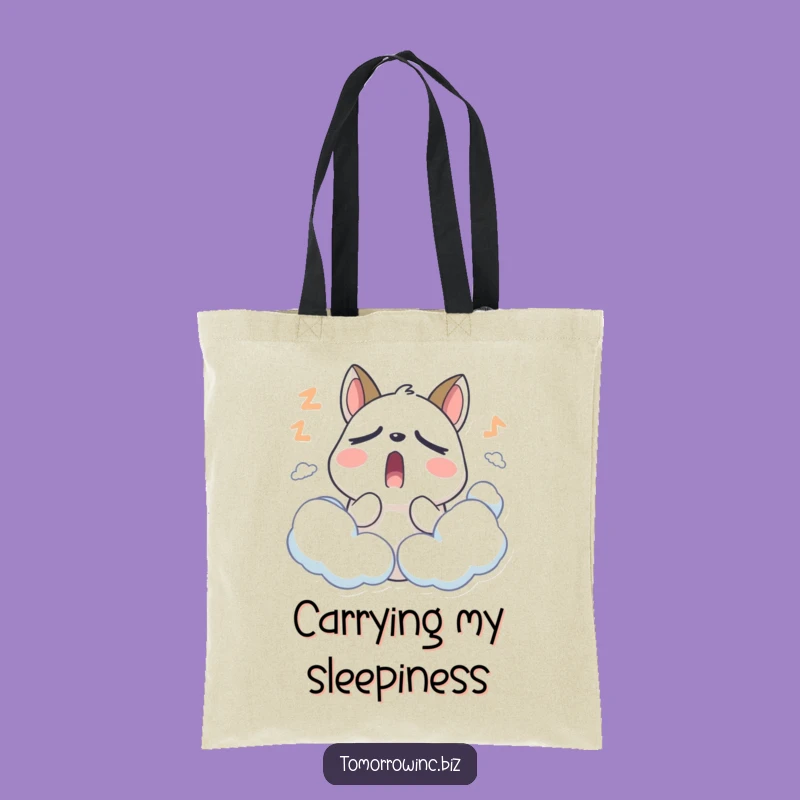 Funny Sleepy Animal Tote Bag: Carry Your Sleepiness - Gift!